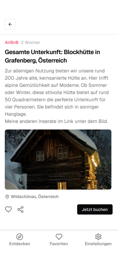Einfache Buchung